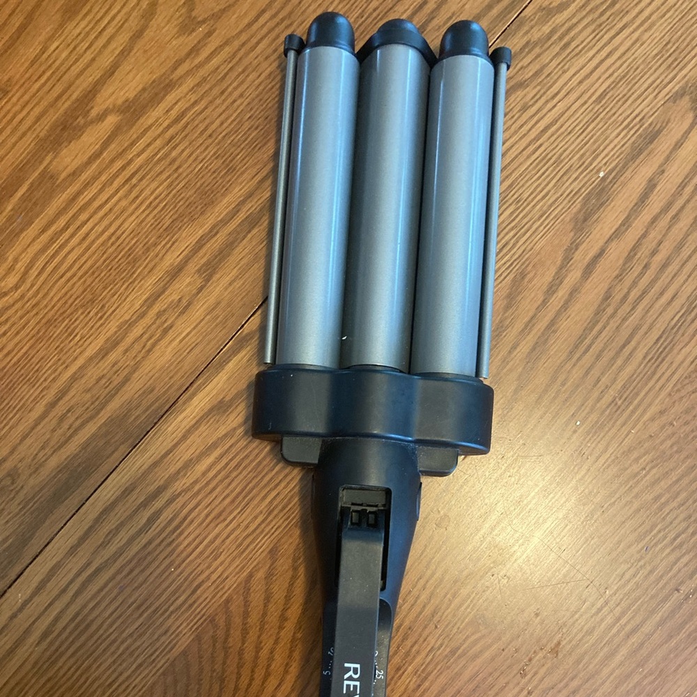 Revlon Triple Barrel Iron & 3 Conair Curling Irons
